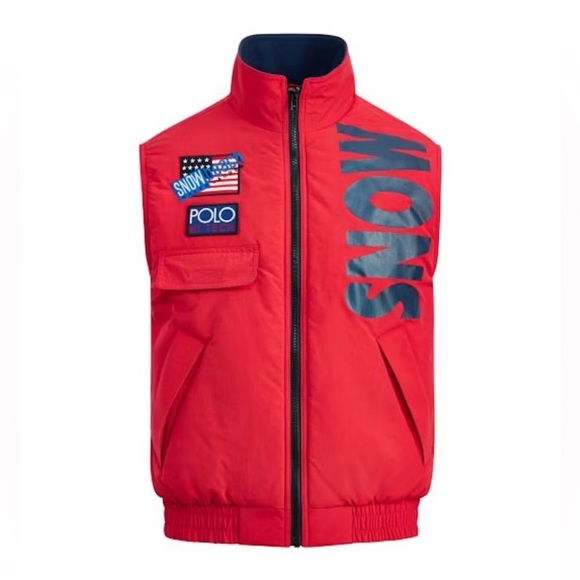 B61 Original 1992 Ski Snow Ralph Lauren Polo Vest From 1992 Not Remake.